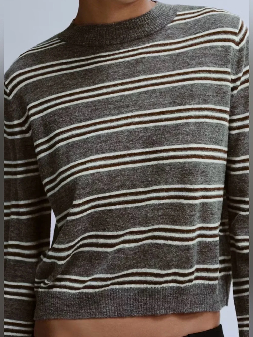 Mango Knit Striped Sweater
